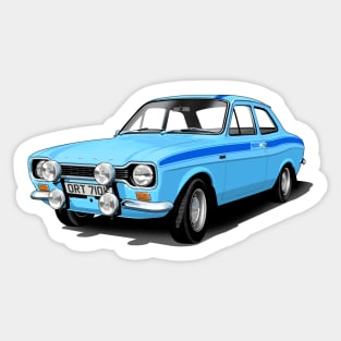 Mk 1 Ford Escort Mexico in blue Sticker